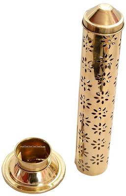 Golden Safety Agarbatti Stand of Brass 2