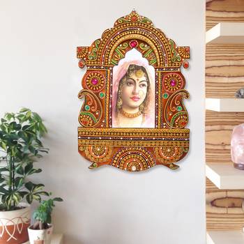 Decorative Papier-Mache Wooden Jharokha Wall Hanging 1