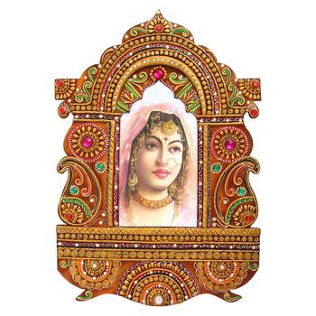 Decorative Papier-Mache Wooden Jharokha Wall Hanging 3