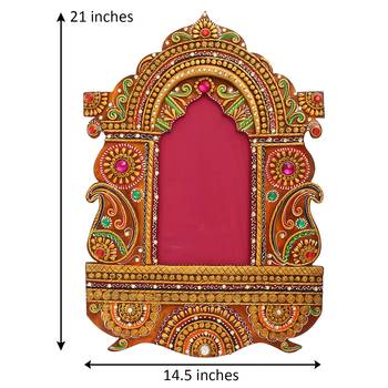 Decorative Papier-Mache Wooden Jharokha Wall Hanging 4