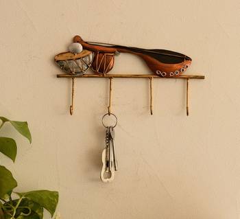 Musical Instruments Wrought Iron Key Holder 2