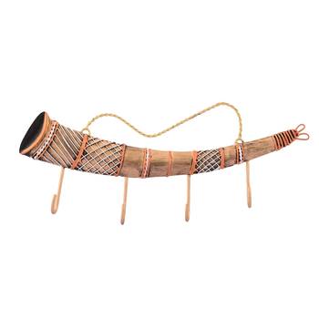 Long Shehnai Wrought Iron Key Holder 1