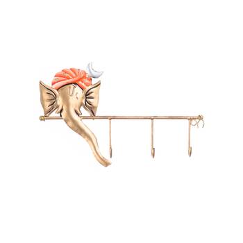 Wrought Iron Lord Ganesha Key Holder 2