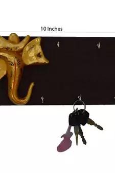 Wooden Lord Ganesha Key Holder