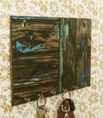 Painting Theme Wooden Key Holder with 6 Hooks
