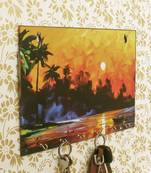 Naturre View Theme Wooden Key Holder with 6 Hooks