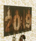 2019 Theme Wooden Key Holder with 6 Hooks