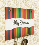 My Dream Theme Wooden Key Holder with 6 Hooks