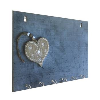 Heart Theme Wooden Key Holder with 6 Hooks 4