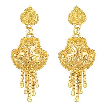 Traditional Designer 1 Gram Gold Plated Choker Necklace Set For Women And Girls 4