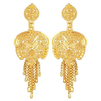 Attractive Traditional 1 Gram Gold Plated Choker Necklace Set For Women Or Girls 4