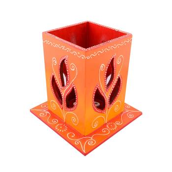 Wooden Carved Decorative Night Table Lamp 1