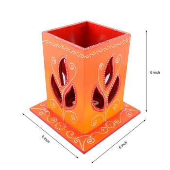 Wooden Carved Decorative Night Table Lamp 2