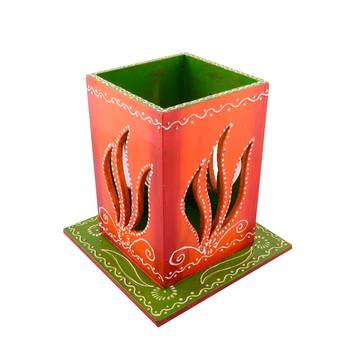Wooden Carved Decorative Night Table Lamp 1