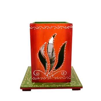 Wooden Carved Decorative Night Table Lamp 3