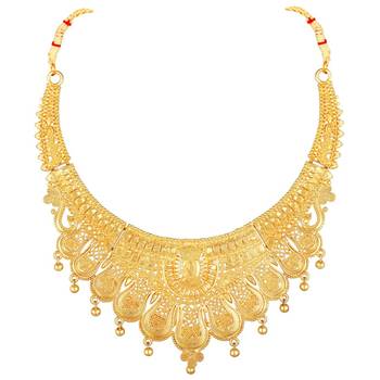 Wedding Wear Designer 1 Gram Gold Plated Necklace Set For Women 3