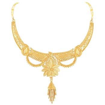 Ethnic 1 Gram Gold Plated Designer Necklace Set For Women 3