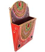 Decorative Papier-Mache Wall Mounted Magzine Holder