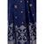 Blue woven cotton saree with blouse