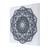 Abstract Rangoli Art Painting On Marble Square Tile