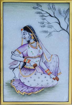 Gorgeous Ragini Painting with Swan 1