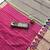 magenta woven Kanjivarm Silk Saree With Attached Blouse