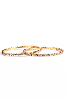 Diamond Radiance Duo: Set of 2 Bangles and Bracelets