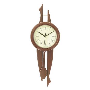 Brown Vertical Wooden Wall Clock 1