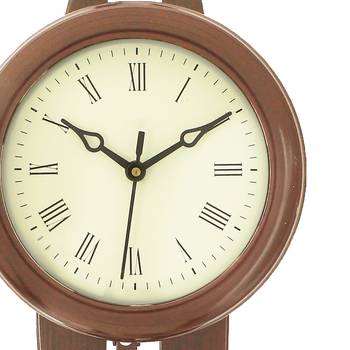 Brown Vertical Wooden Wall Clock 5