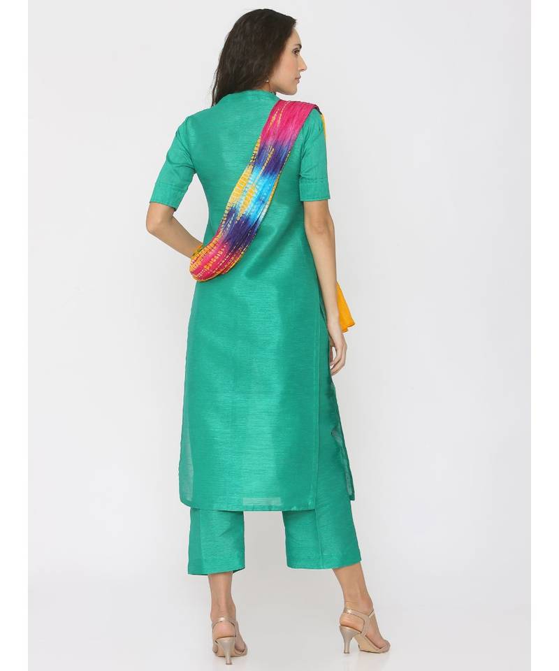 gree plain art silk kurta-sets