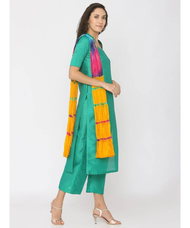 gree plain art silk kurta-sets