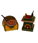 Set of Papier-Mache Pen Stands