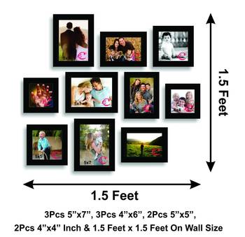 Memory Wall Collage Photo Frame Set of 10 individual photo frames 2