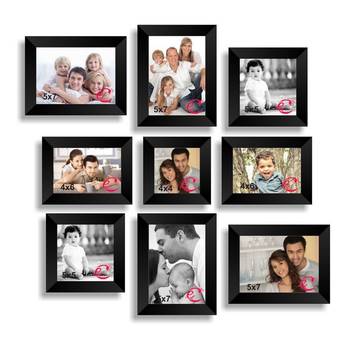 Memory Wall Collage Photo Frame Set of 9 individual photo frames 1