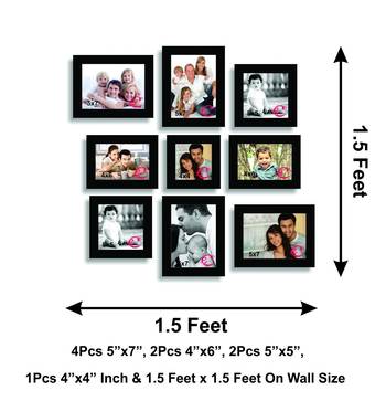 Memory Wall Collage Photo Frame Set of 9 individual photo frames 3