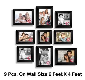 Memory Wall Collage Photo Frame Set of 9 individual photo frames 4