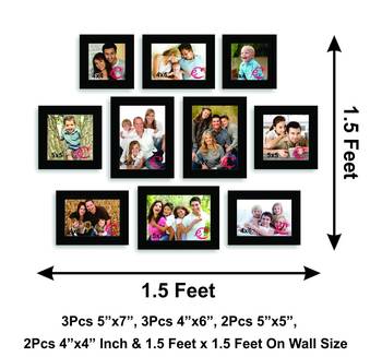 Memory Wall Collage Photo Frame Set of 10 individual photo frames 3