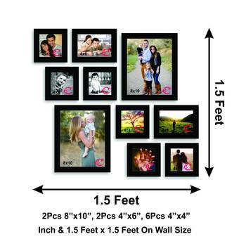 Memory Wall Collage Photo Frame Set of 10 individual photo frames 2