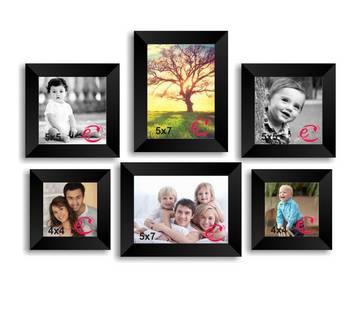 Memory Wall Collage Photo Frame Set of 6 individual photo frames 1