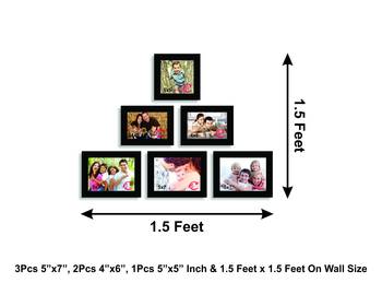 Memory Wall Collage Photo Frame Set of 6 individual photo frames 3