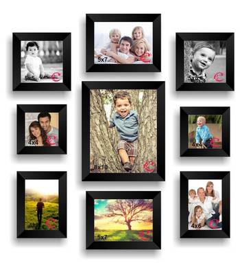 Memory Wall Collage Photo Frame Set of 9 individual photo frames 1
