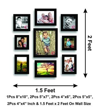 Memory Wall Collage Photo Frame Set of 9 individual photo frames 2