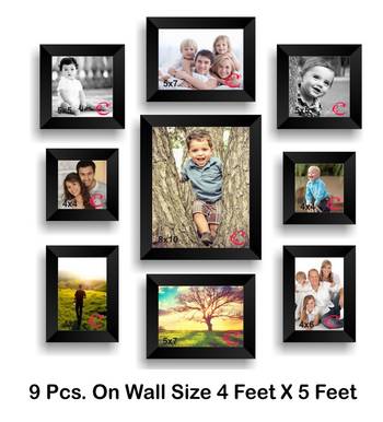 Memory Wall Collage Photo Frame Set of 9 individual photo frames 3