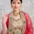 Beige Thread And Sequins Embroidered Silk Semi Stitched bridal lehenga Choli For Bridal