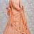 Peach Thread Embroidered Net Unstitched Lehenga Choli For Bridal