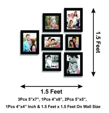 Memory Wall Collage Photo Frame Set of 7 individual photo frames 3