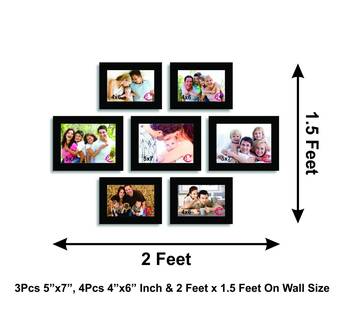 Memory Wall Collage Photo Frame Set of 7 individual photo frames 3