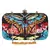 Adorn Embellished Faux Silk Clutch Black & Multi