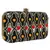 Adorn Embroidered & Embellished Faux Silk Clutch Black & Multi