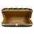 Adorn Embroidered & Embellished Faux Silk Clutch Black & Multi